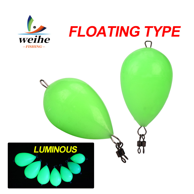 Fishing Bobber Float - WEIHE 1PC Glow-in-the-dark Fishing Bobber Angling