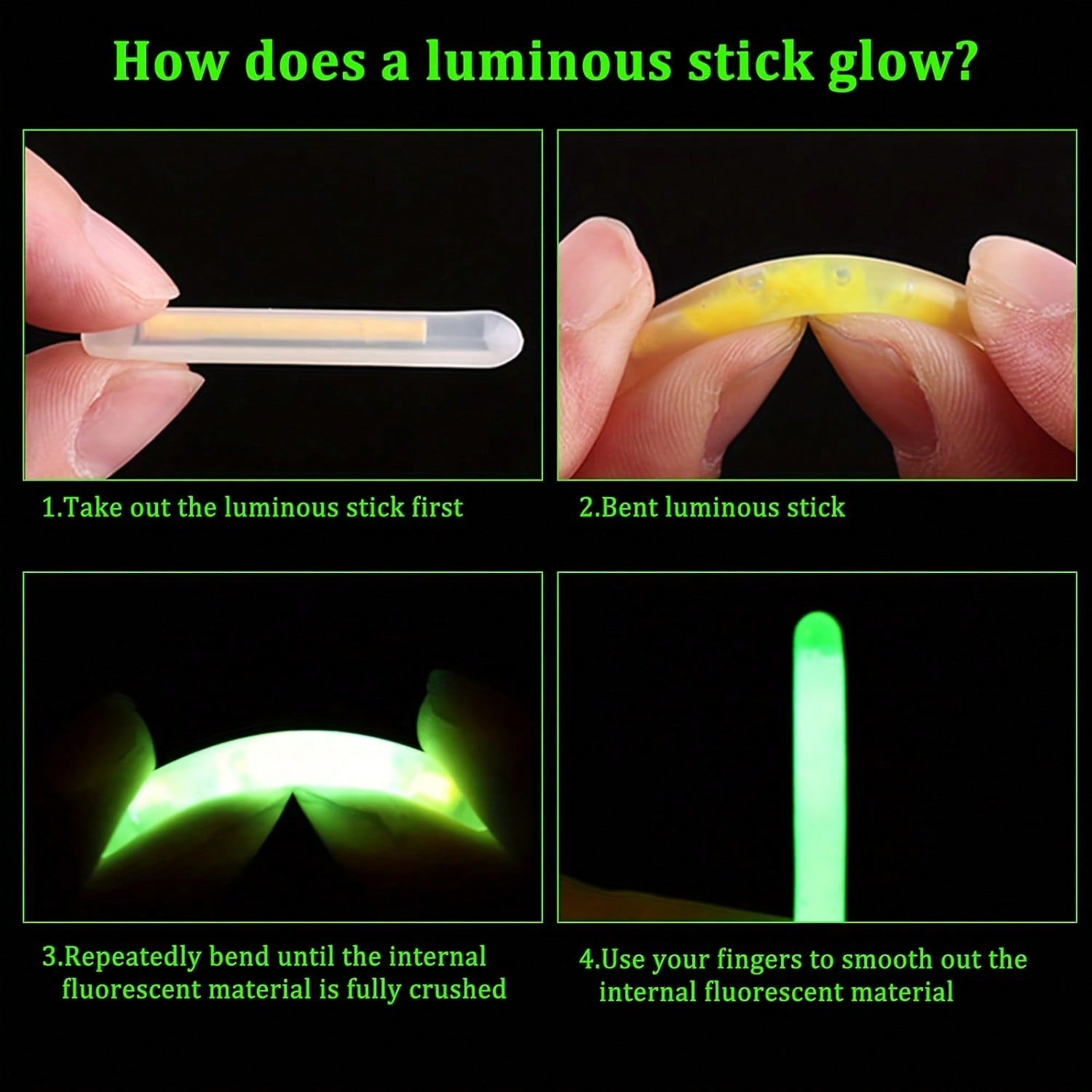 100Pcs Small Green Glow Sticks - Fishing Bobber Float review and price
