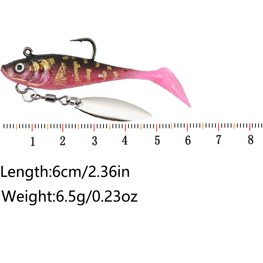 5PCS T-Tail Soft Bait Artifici - Fishing Equipment Bait review and price