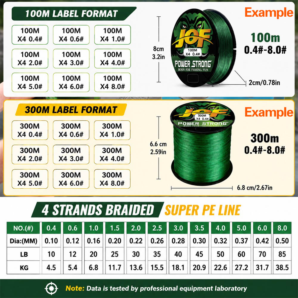 JOF 4X Braided PE Fishing Line - Fishing Equipment Bundle review and price