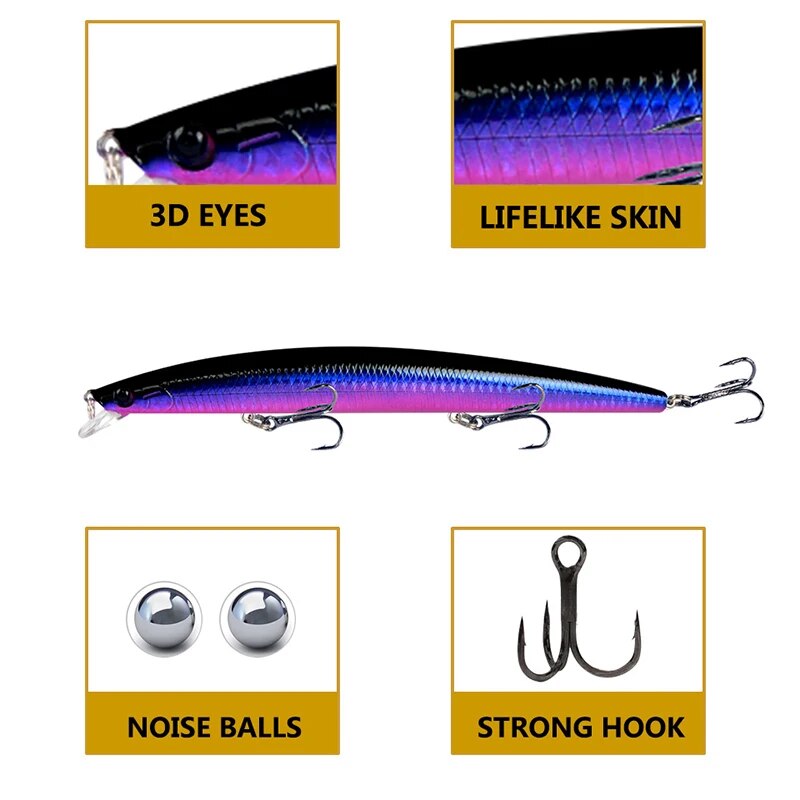 Minnow Fishing Lure Laser Hard - Fishing Equipment Bait review and price