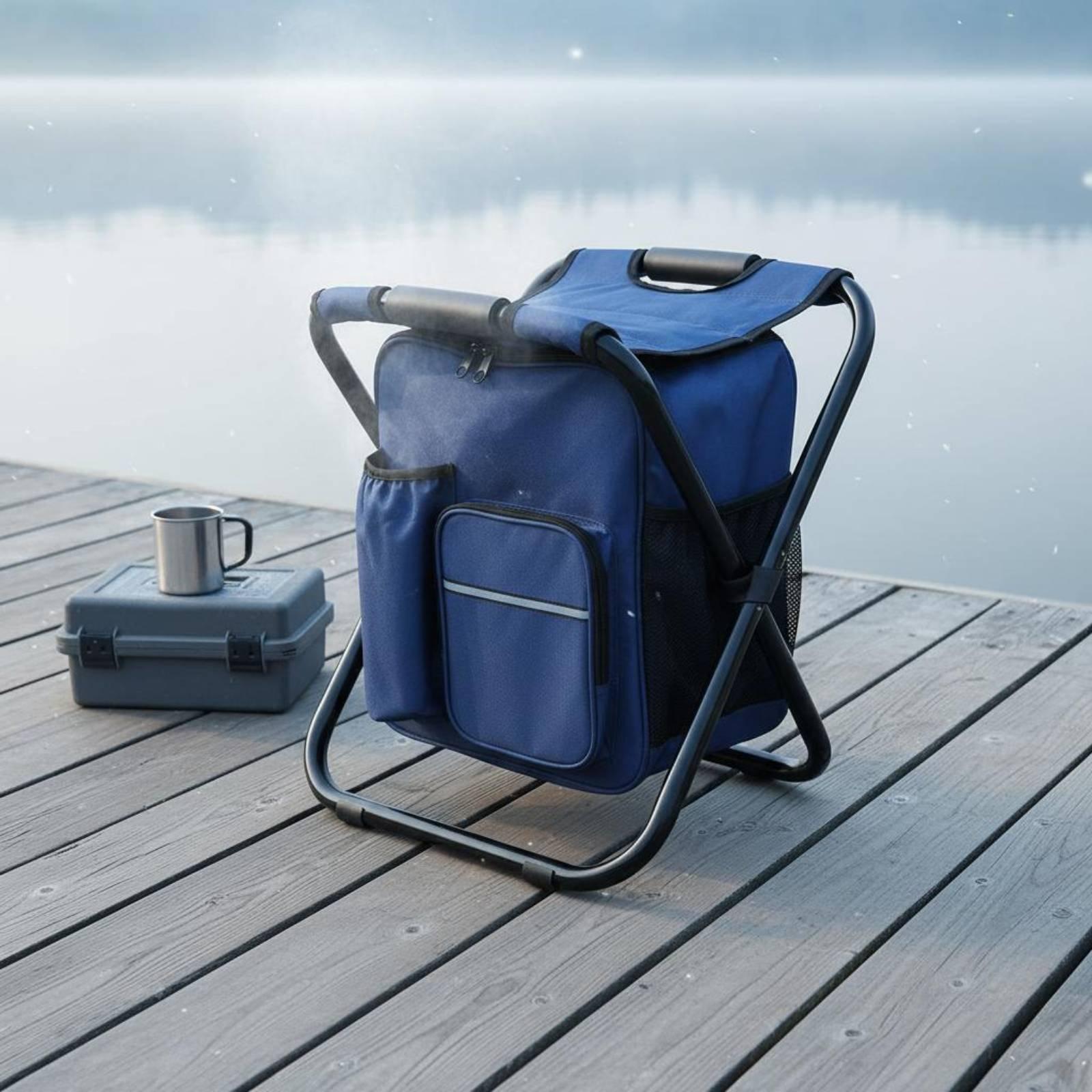 Backpack Chiller Stool Foldabl - Fishing Backpack review and price