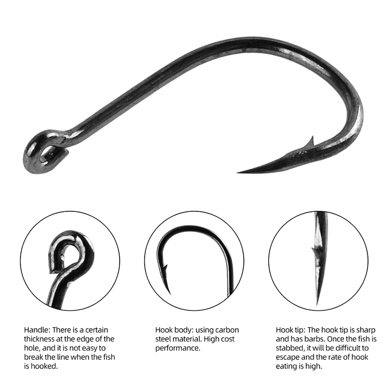 100-500PCS Fishing Hooks Set H - Fishing Equipment Jet review and price